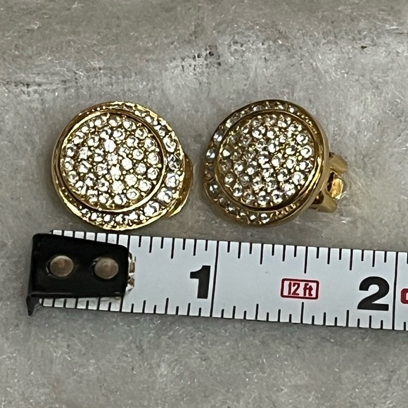 Christian Dior Vintage Crystal Clip On Earrings - Picture 9 of 9